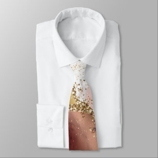Corbata Mauve blanco rosado Purpurina de oro Agriante Márm