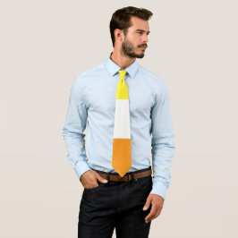 Corbata Maverique Naranja Amarillo Blanco strip LGBT