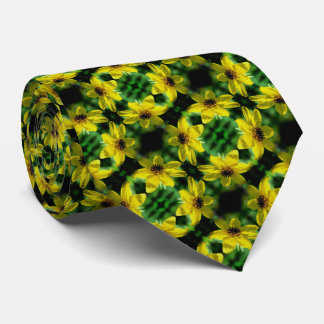 Corbata Maximilian Sunflower Floral Abstract Pattern
