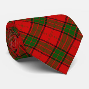 Corbata Maxwell tartan platillo rojo