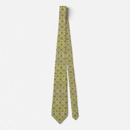 Corbata Mazipoodles Bitesist Olive Green Donut Con Blanco