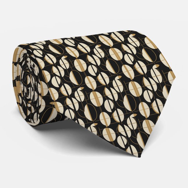 Corbata MCM Modern Abstract Geometric (Enrollado)