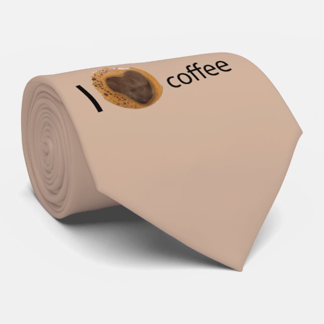 Corbata Me encanta el café (Enrollado)