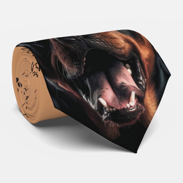 Corbata Me Encanta El Canto Del Cuello Rottweiler (Enrollado)