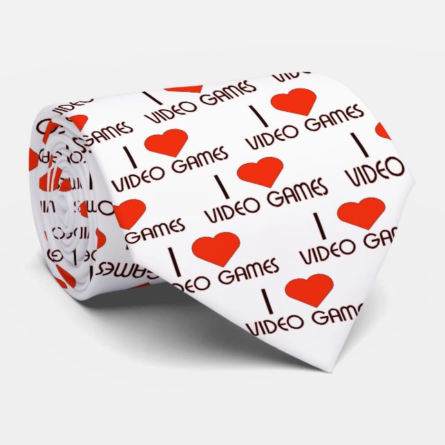 Corbata Me encanta el juego de video (Enrollado)