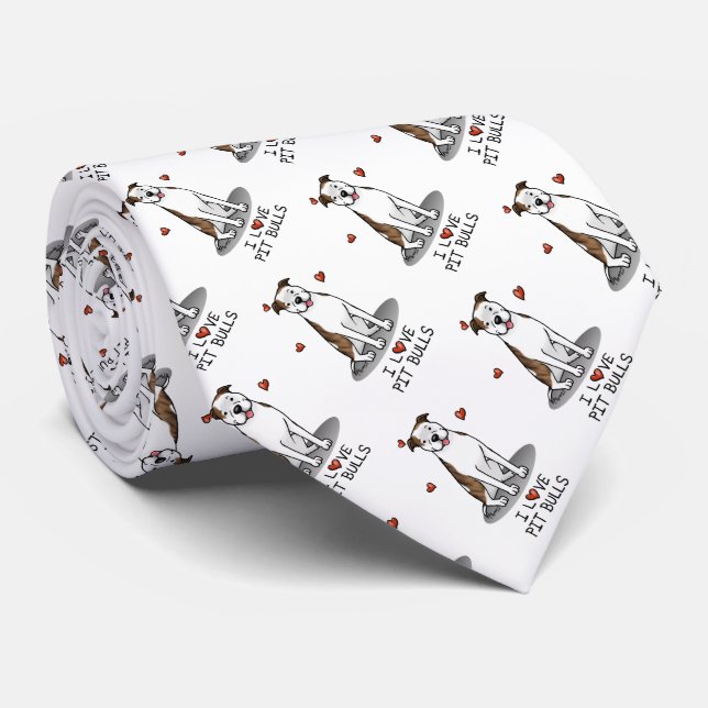 Corbata Me encantan los Bulls del pozo (lt romano le white (Enrollado)