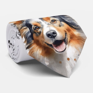 Corbata Me Encantan Los Perros Collie Dog Cuello