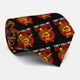 Corbata Me Llaman El Jefe Taco Funny Cinco De Mayo