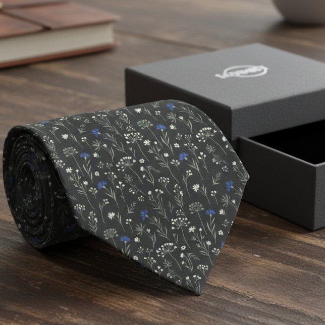 Corbata Meadow Floral – Groomsmen wedding (Men's floral tie perfect for weddings)