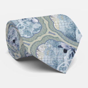 Corbata Medallón azul de ensueño