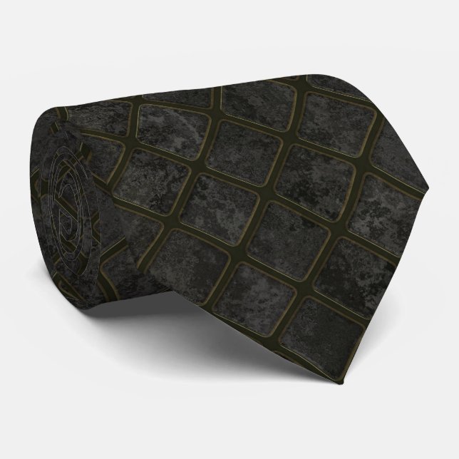 Corbata Medallón de Black Square Modern (Enrollado)