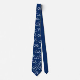 Corbata Médica médico Patrón estetoscopio Médico Azul