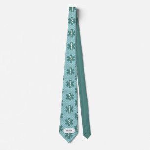 Corbata Médica nombre personalizado símbolo médico regalo