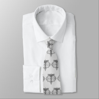 Corbata Médica plateado Caduceus tiempo de nombre personal
