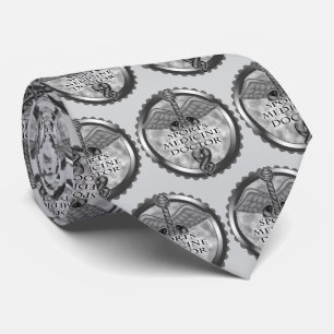 Corbata Médico de Medicina Deportiva Silver