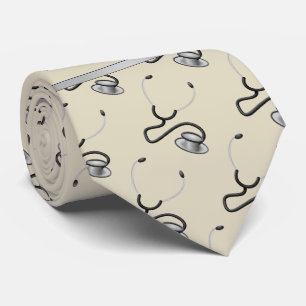 Corbata Médico, Enfermero, Estetoscopios con temática Médi