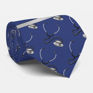 Corbata Médico, Enfermero, Estetoscopios con temática Médi