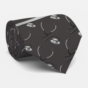 Corbata Médico, Enfermero, Estetoscopios con temática Médi