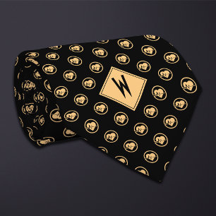 Corbata Médico Negro Cardiólogo