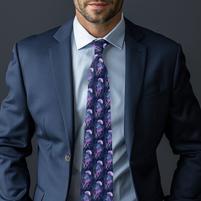 Corbata Medusa Etérea Violeta Azul (Subido por el creador)