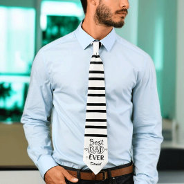 Corbata Mejor Papá Nunca | Día del padre personalizado