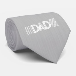 Corbata Mejor Papá Nunca Negrita Tipografía Gris