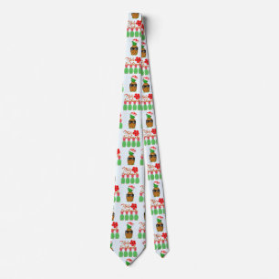 Corbata Mele Kalikimaka Hawaiana Piña Feliz Navidad