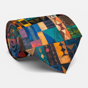 Corbata Men's Nectie Abstract Pattern African Neck Tie