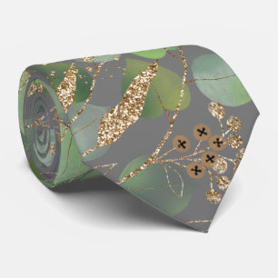CORBATA MENTIRAS BOTÁNICAS GRIS VERDE SAGE