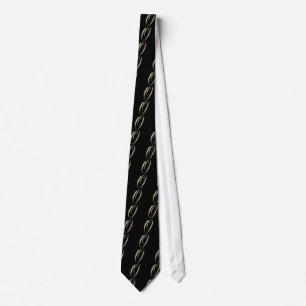 Corbata Mercadería de oro monograma O iniciales