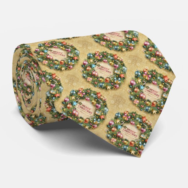 Corbata Merry Christmas 74 B-C Image Options Ties (Enrollado)