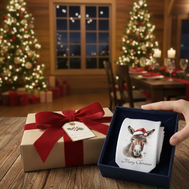 Corbata Merry Little Navidades Donkey, personalizado (Subido por el creador)