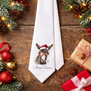 Corbata Merry Little Navidades Donkey, personalizado