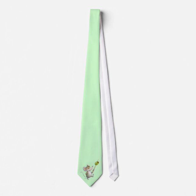 Corbata Merry Mouse Moe con Olive Deli Green Tie (Anverso)