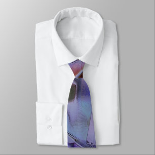 Corbata Mess de formas y curvas pulidas en color gótico