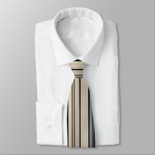 Corbata Mezcla de colores retro moderna con rayas vertical