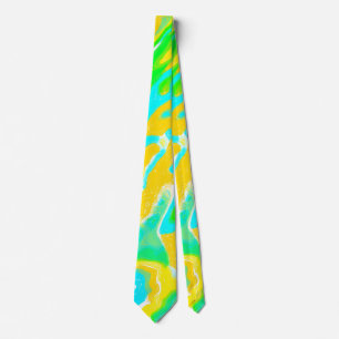 Corbata Mezcla de pintura líquida con textura de mármol pa