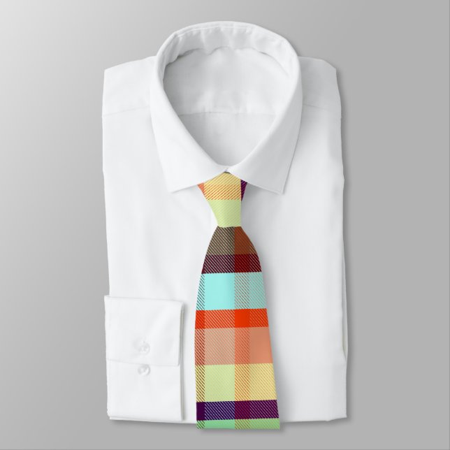 Corbata Mezcla Nouveau Plaid NRB (Atado)