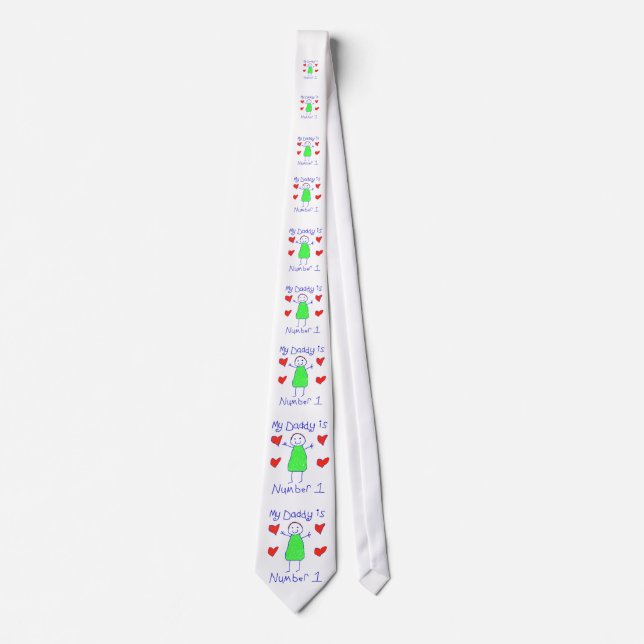 Corbata Mi papá es el número 1 (Anverso)