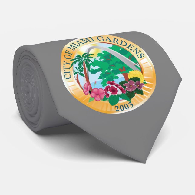 Corbata Miami Gardens (Florida) City Seal (Enrollado)