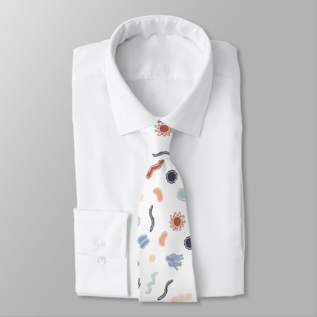 Corbata Microbiología de la cosecha: blancos en blanco (Atado)