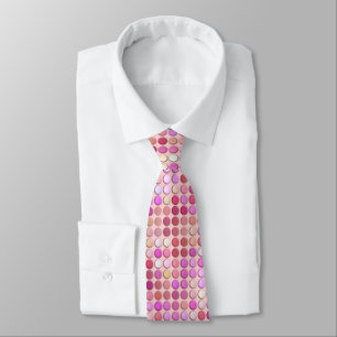Corbata Microdots rosados
