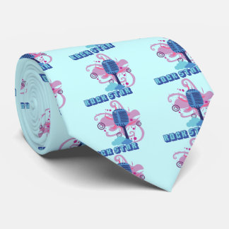Corbata Micrófono estrella de rock