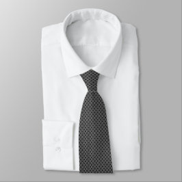 Corbata Micropuntos blancos en negro