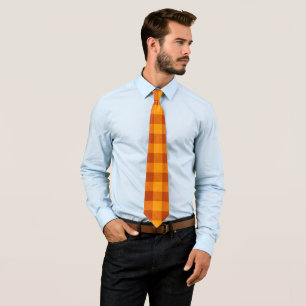 Corbata Miel Ámbar Buffalo Check