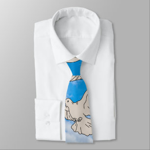 Corbata Mikitiez pájaro blanco cielo azul verano libertad
