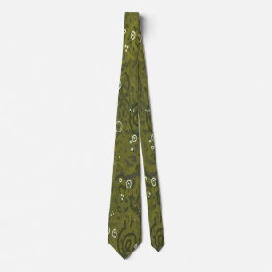 Corbata Militar Verde Musgo