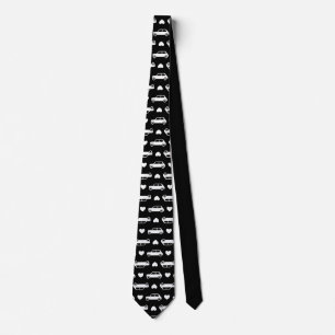 Corbata Mini coche Corazón negro