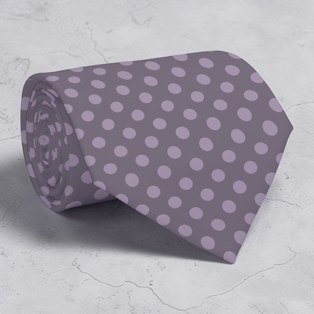 Corbata mini lunares Boho Plum (Subido por el creador)