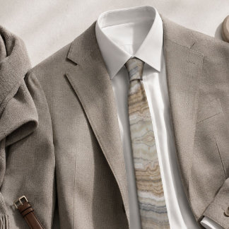 Corbata minimalista escandinavo mármol blanco marrón gris